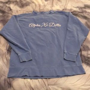 Alpha Xi Delta sweatshirt with crest